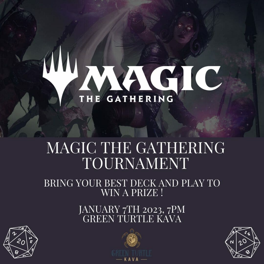 MTG Tournament - kava and kratom tea