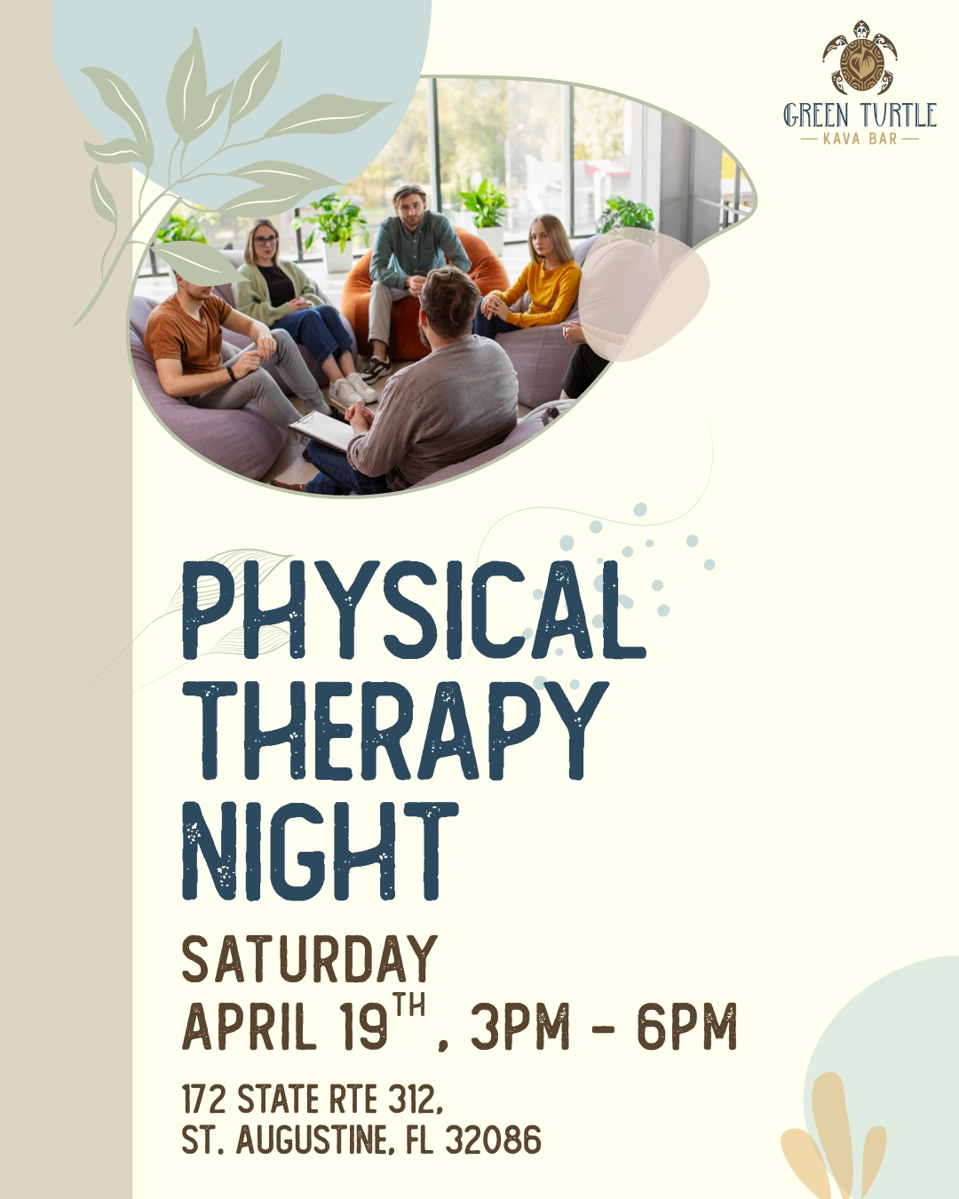 Physical Therapy Night at Green Turtle Kava Bar