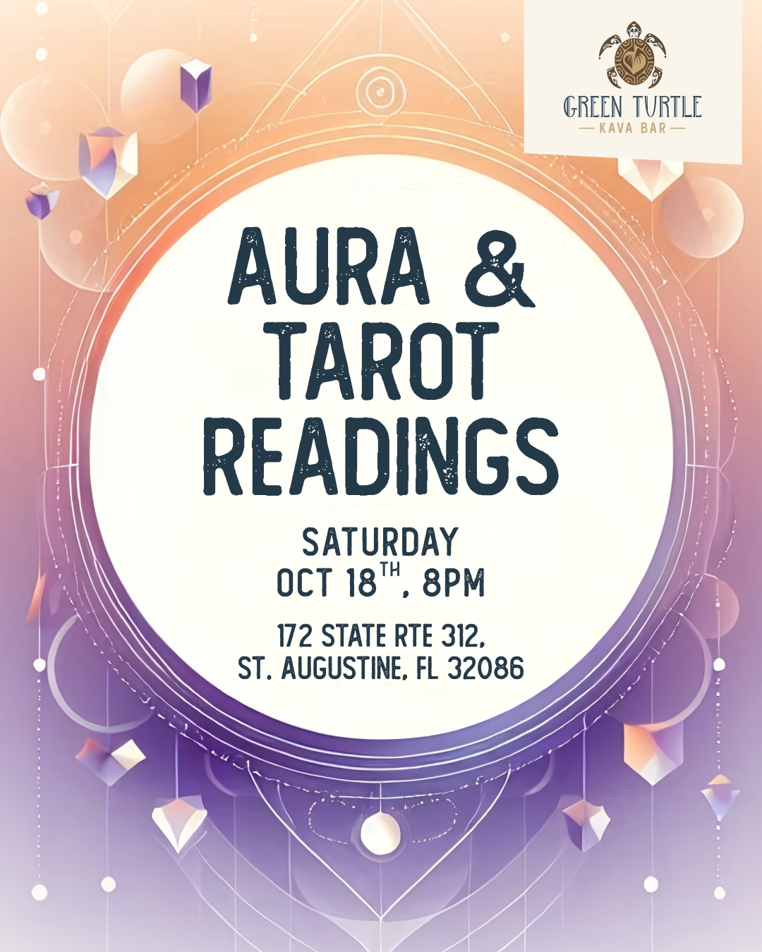 Aura and Tarot Readings at Green Turtle Kava Bar