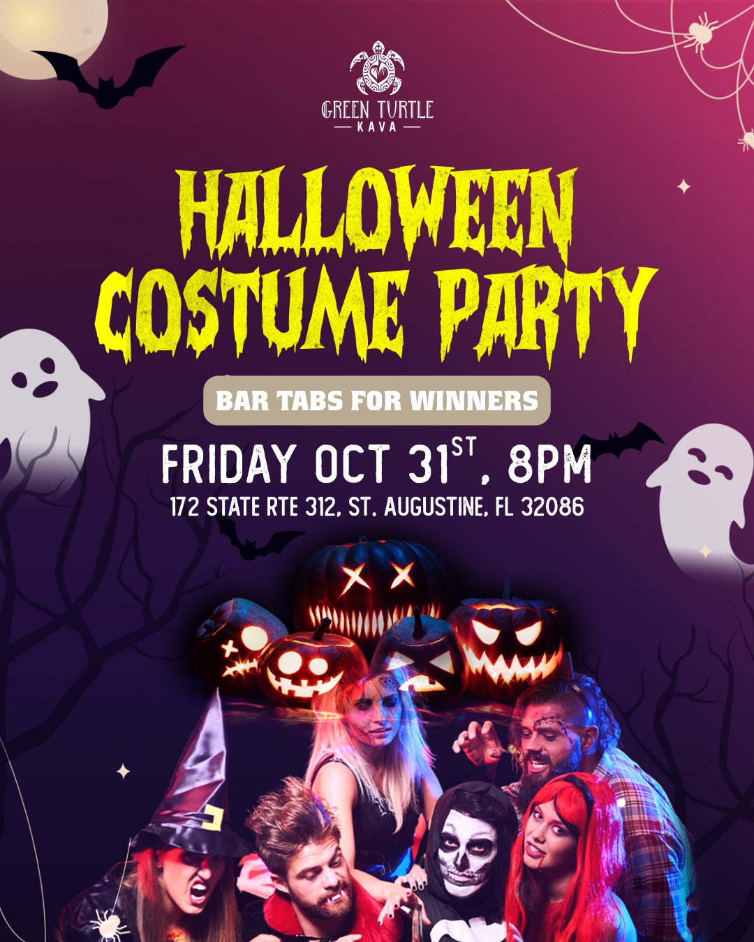 Halloween Costume Party at Green Turtle Kava Bar